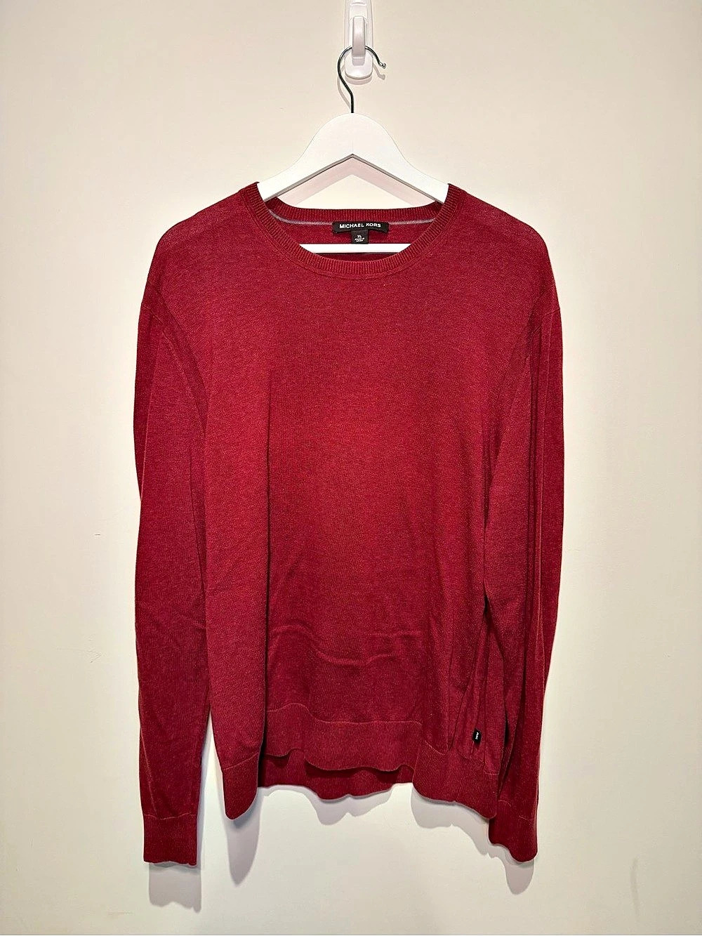 Michael Kors Crewneck Sweater in Red Size Medium Like New